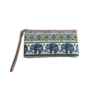 Elephant wristlet / clutch / pouch